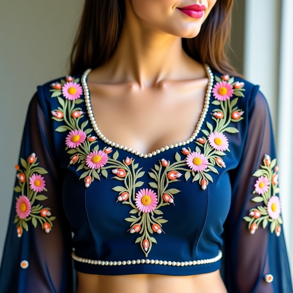 AI Imperial Blossom Signature Blouse