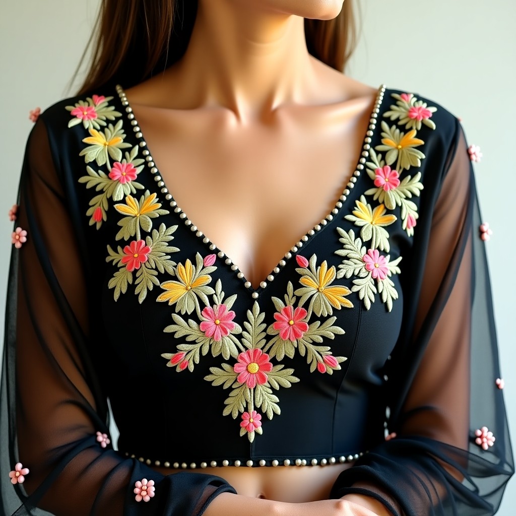 AI Royal Garden Couture Women's Blouse