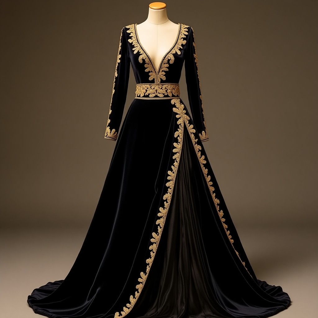 Enchanted Victorian Blossom Ball Gown