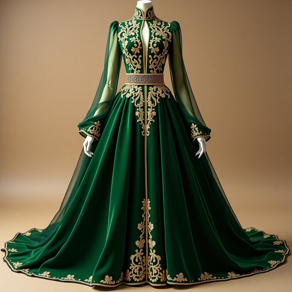 Midnight Garden Couture Gown