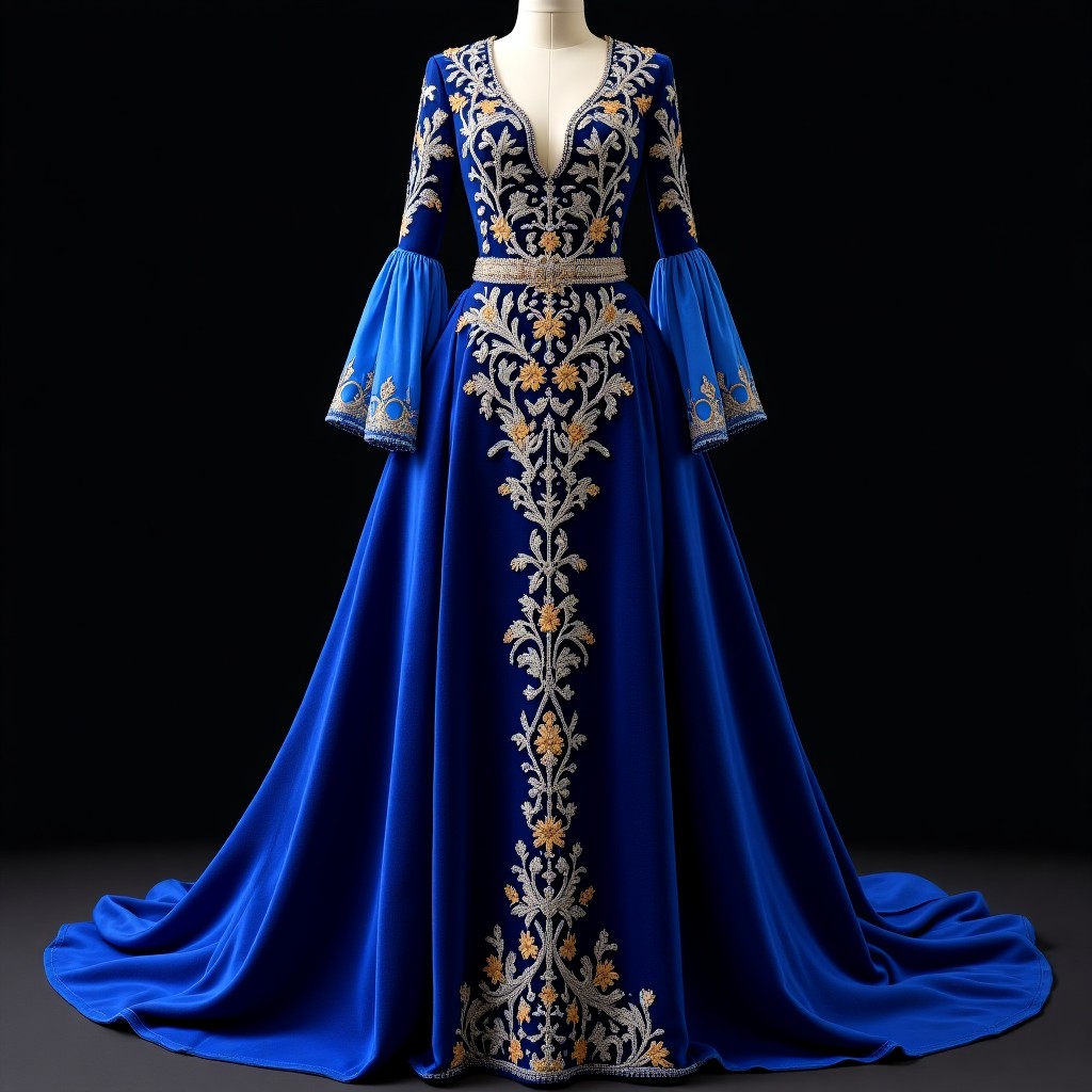 Golden Blossom Royal Ball Gown