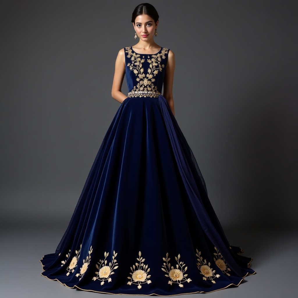 Victorian Royal Bloom Couture Gown