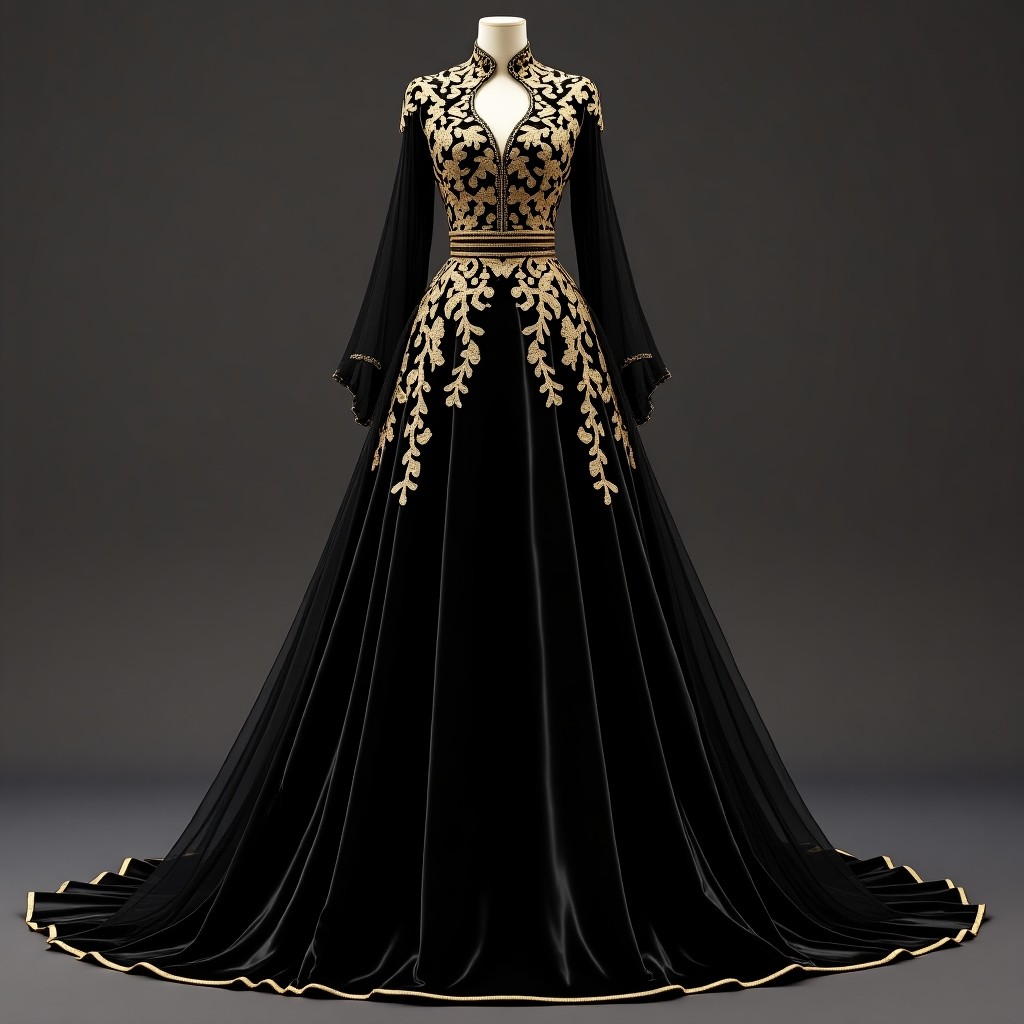 Imperial Gold Blossom Gown