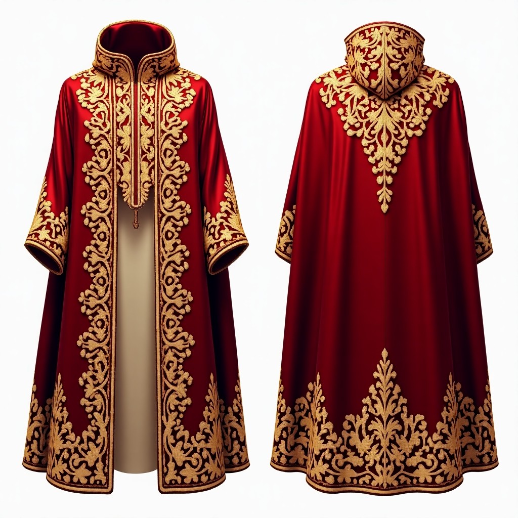 Golden Heritage Open Front Abaya