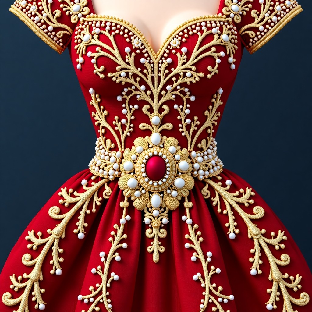 Golden Vine Royal Maxi Dress