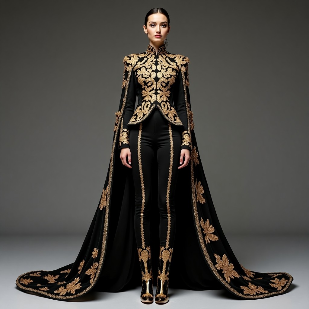 Golden Royal Matador Cape Ensemble
