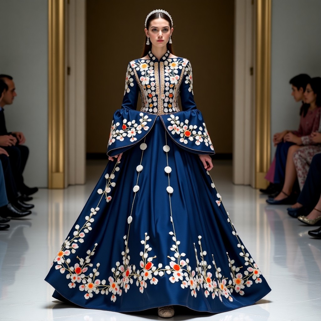 Royal Black Gold Matador Cape Suit