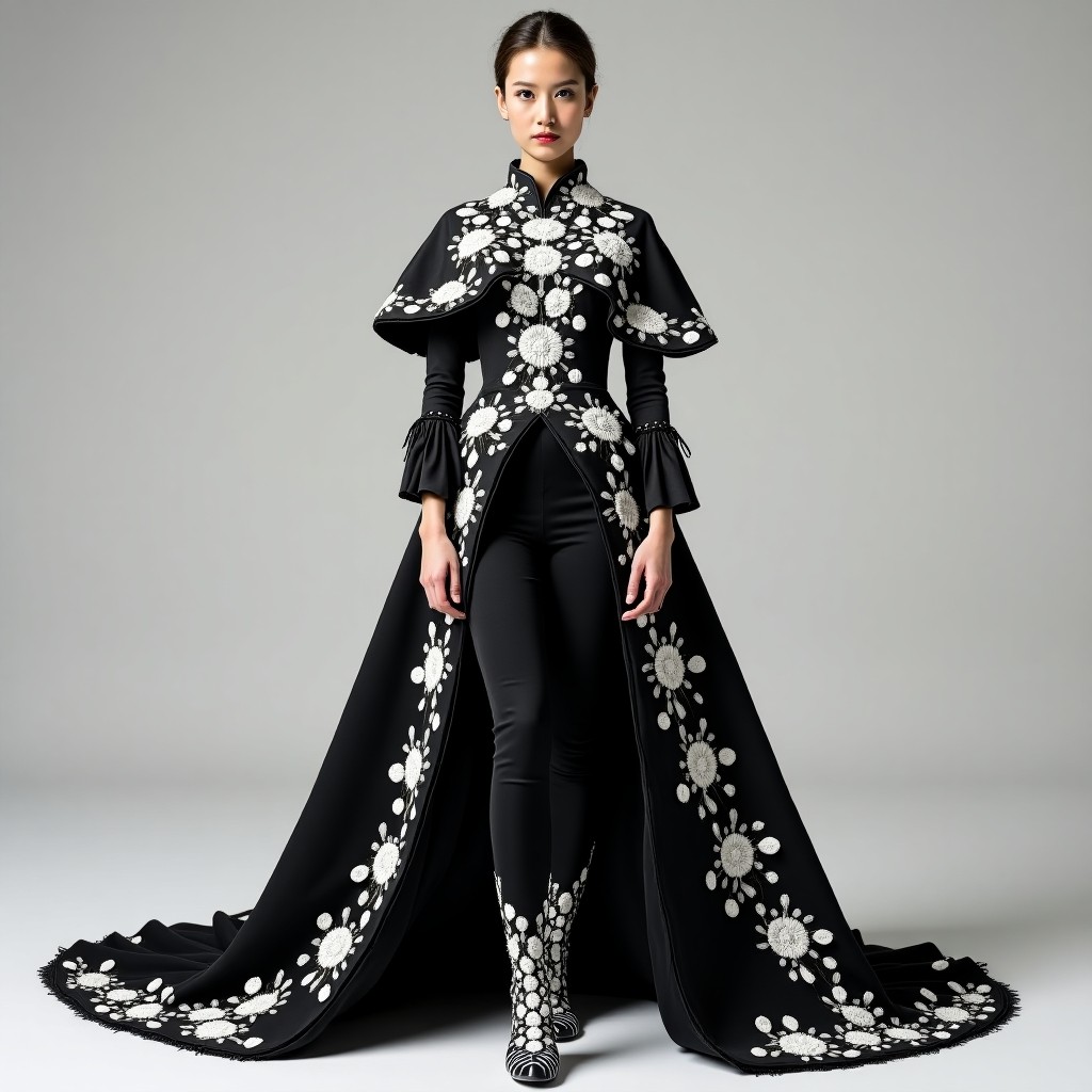 Luxe Golden Matador Cape Blazer