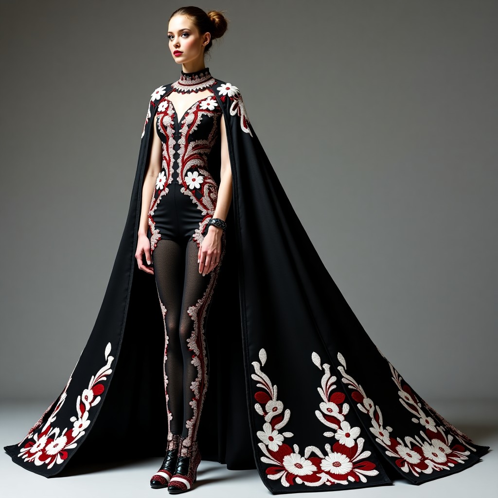 Royal Gold Embroidered Matador Cape Suit