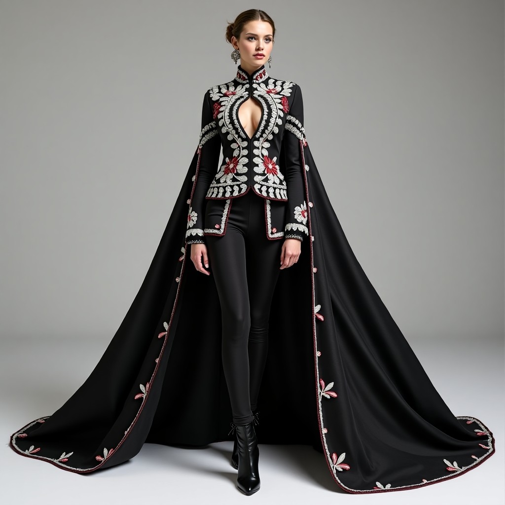 Golden Matador Royal Couture Cape