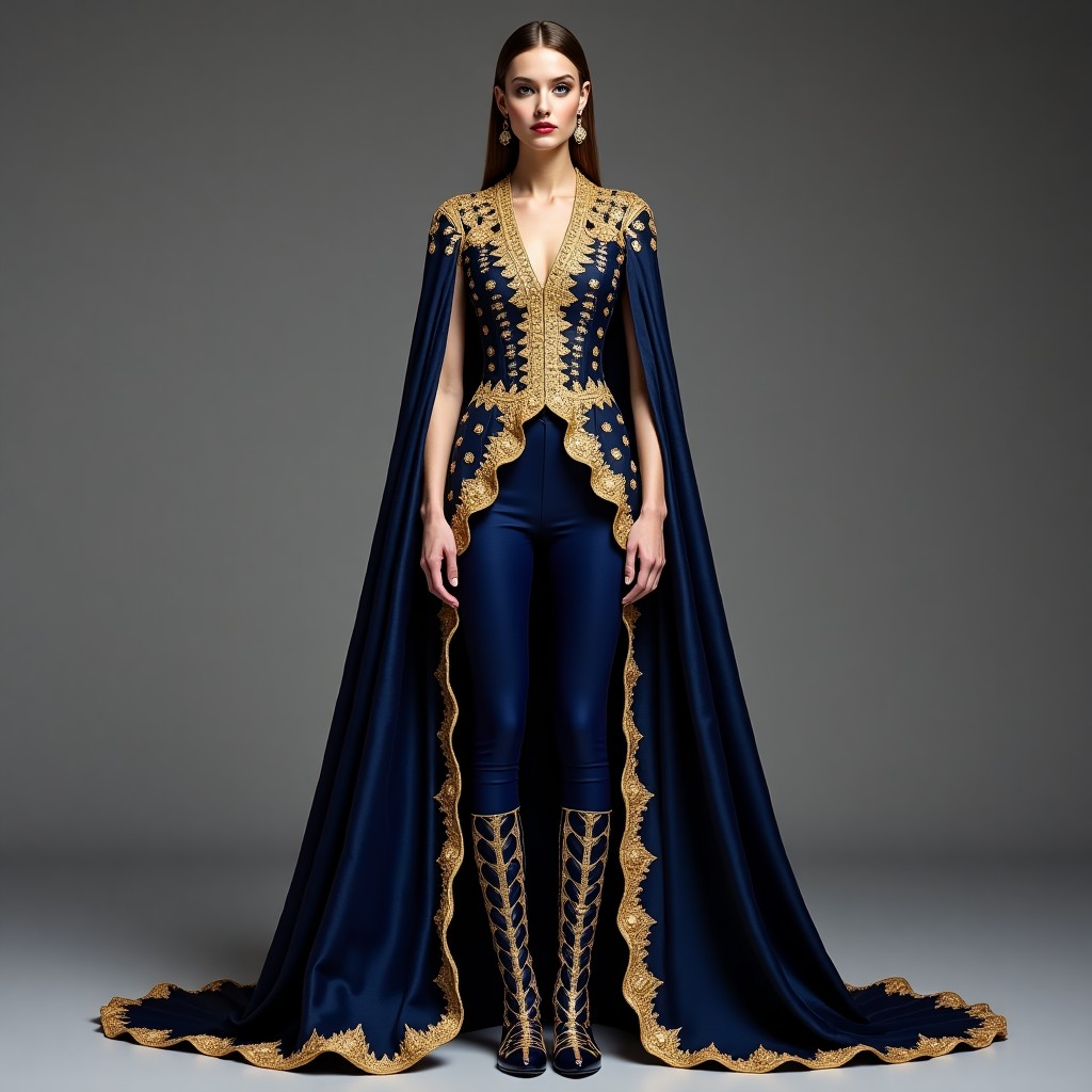 Golden Regal Matador Cape Ensemble