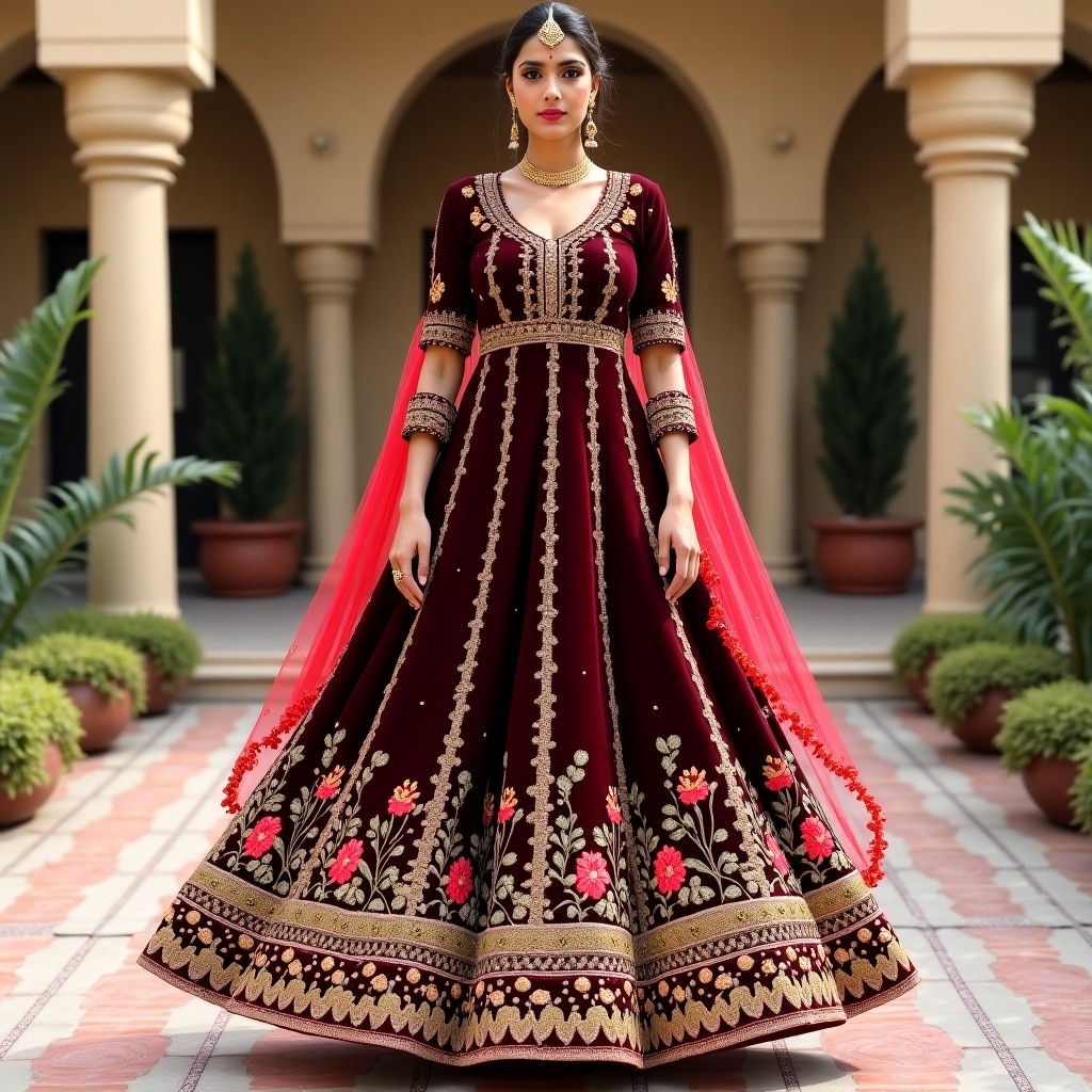 Traditional Royal Embroidered Lehenga