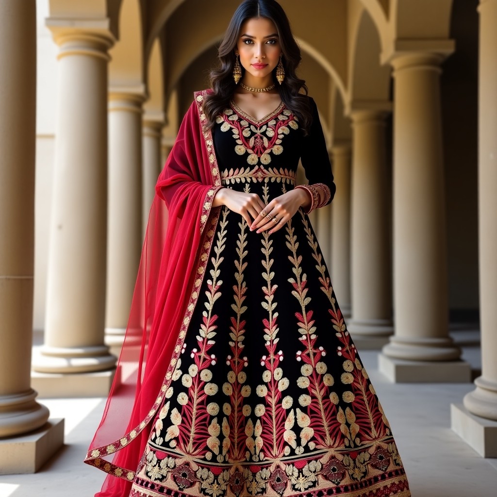 Regal Blossom Wedding Lehenga