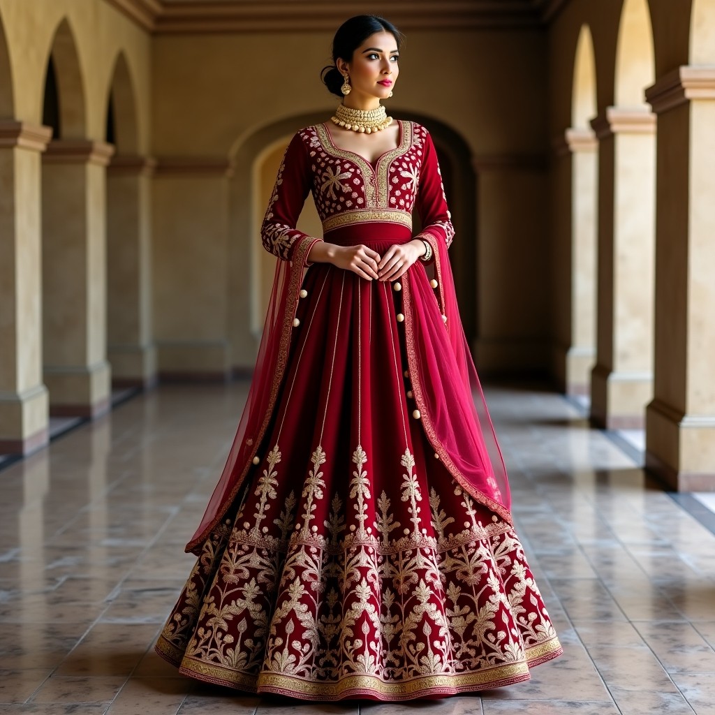 Floral Majesty Designer Lehenga