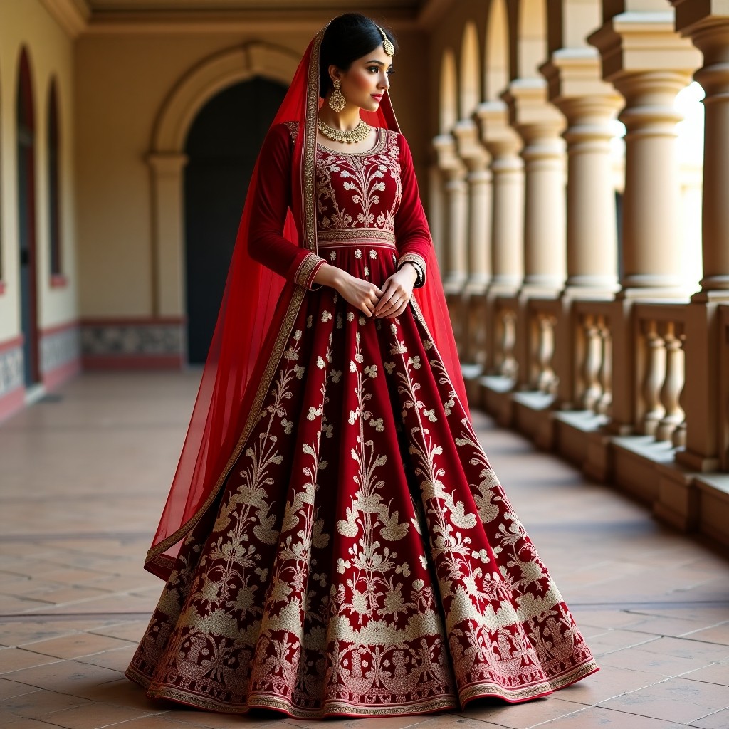 Regal Floral Embellished Lehenga