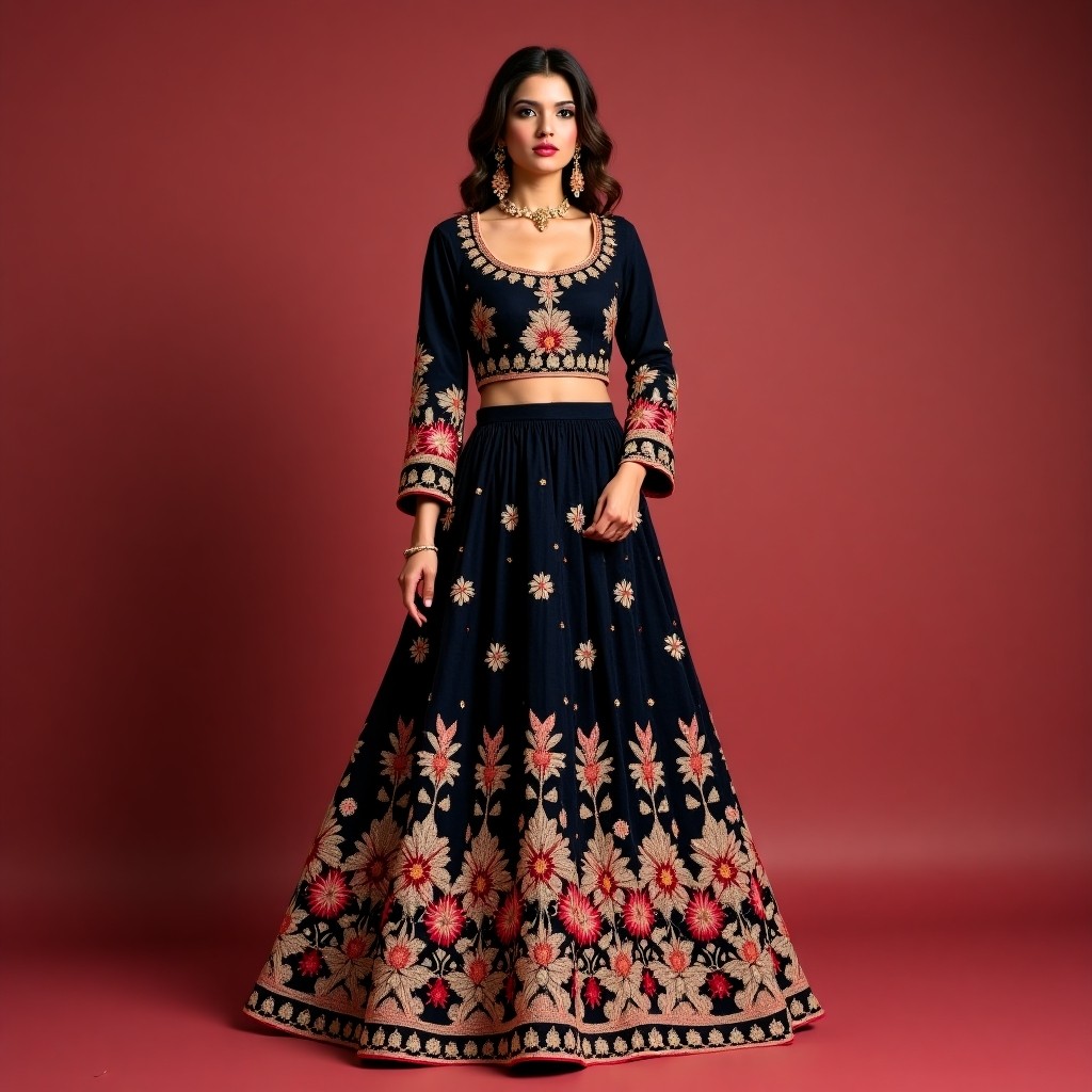 Royal Floral Charm Lehenga