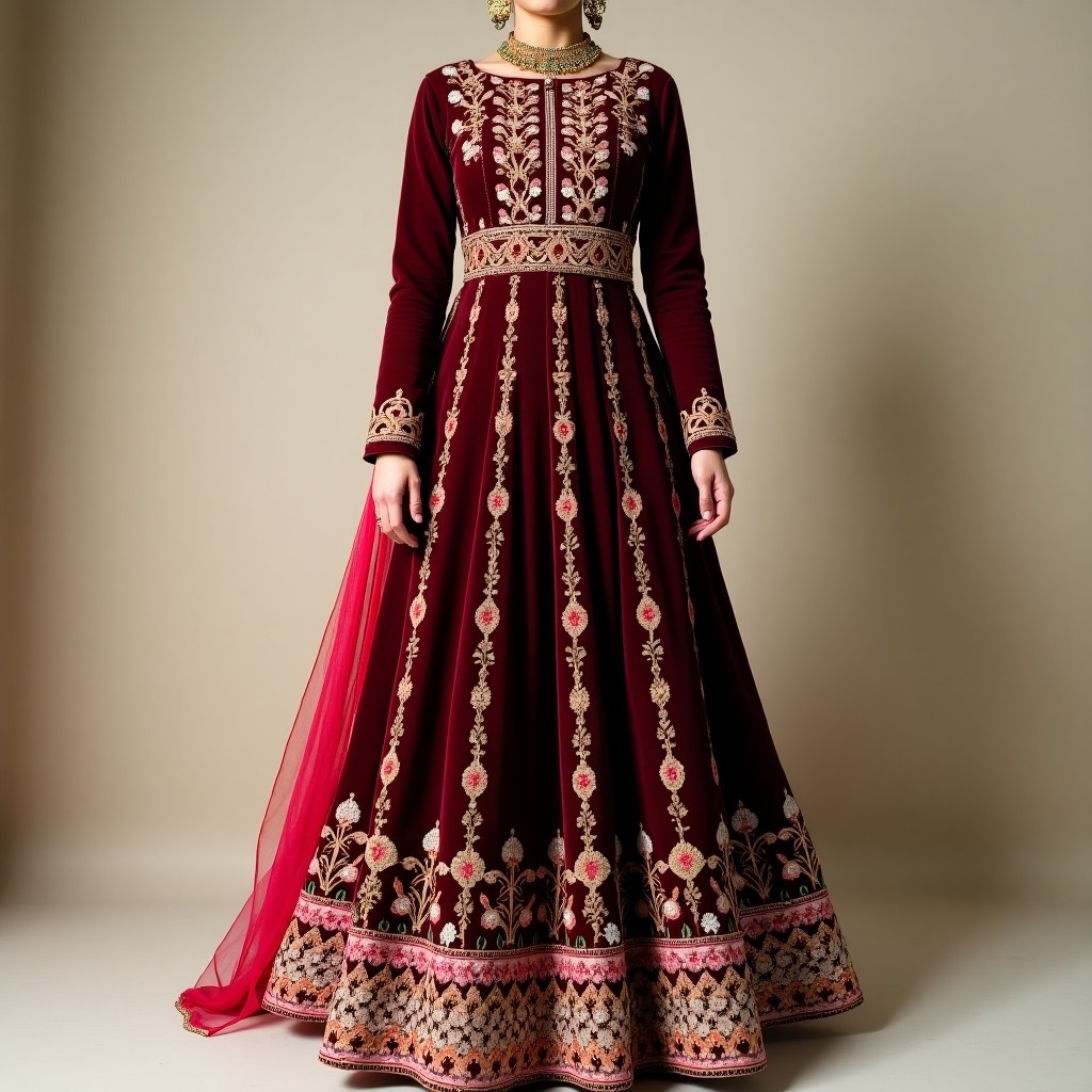 Elegant Royal Blossom Party Lehenga
