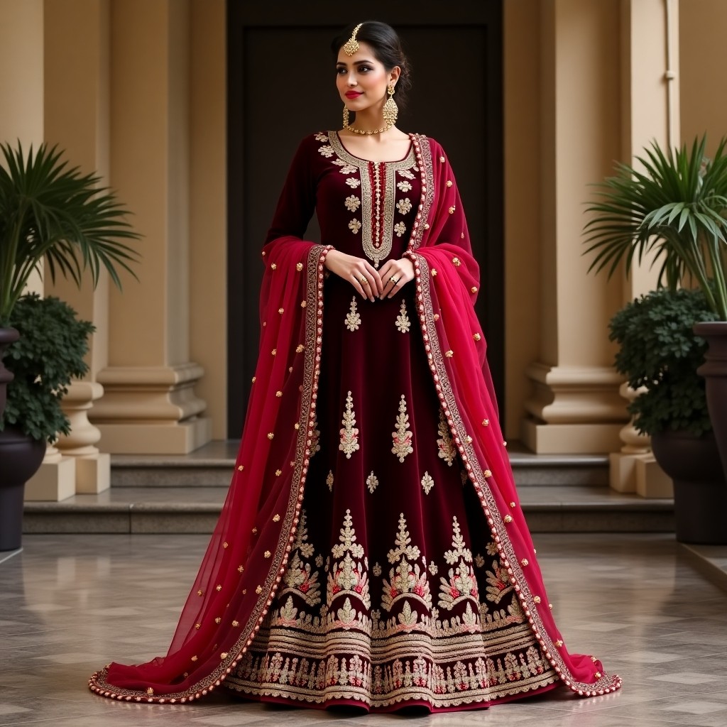 Regal Floral Charm Bridal Lehenga