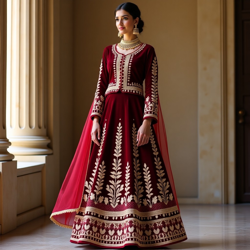 Royal Floral Splendor Lehenga