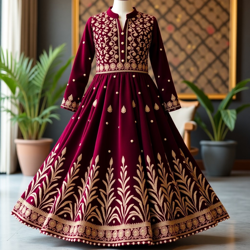 Elegant Floral Royal Party Lehenga