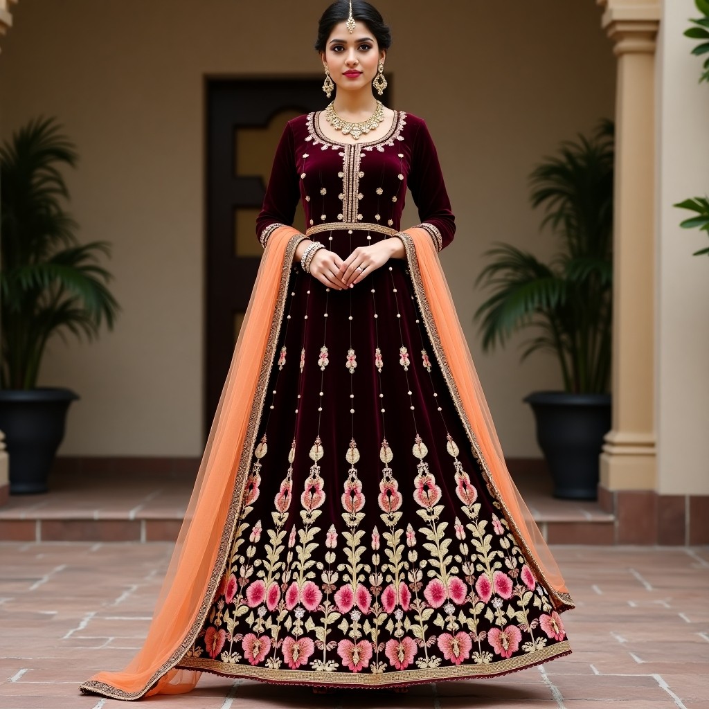 Majestic Royal Garden Lehenga