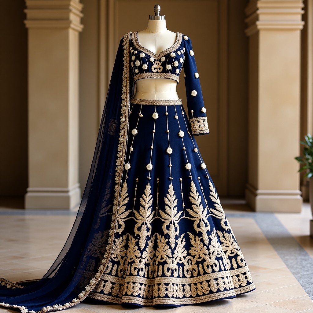 Royal Floral Celebration Couture Lehenga