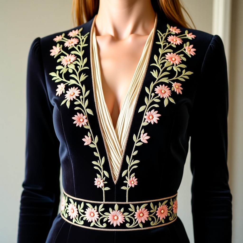 Majestic Gold Vine Fashion Gown