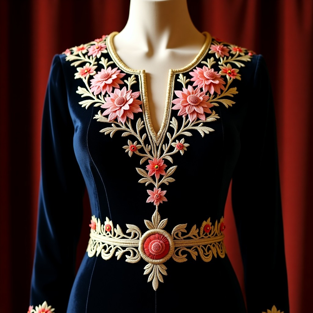 Imperial Golden Vine Dress