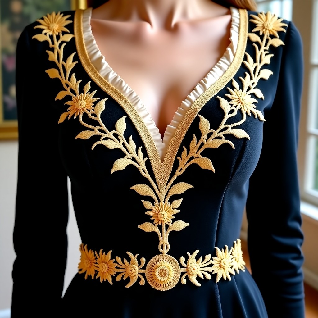 Golden Rose Duchess Court Dress
