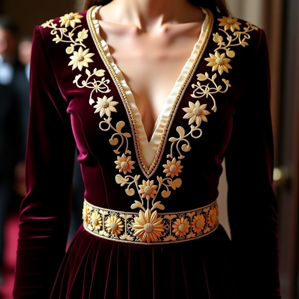 European Rose Heritage Court Dress