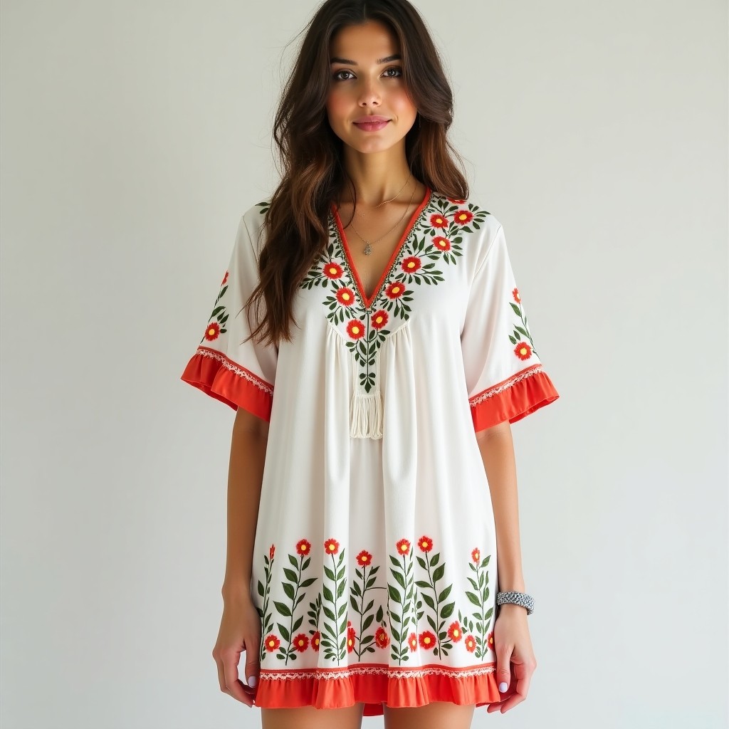 Nature Inspired Boho Floral Dress