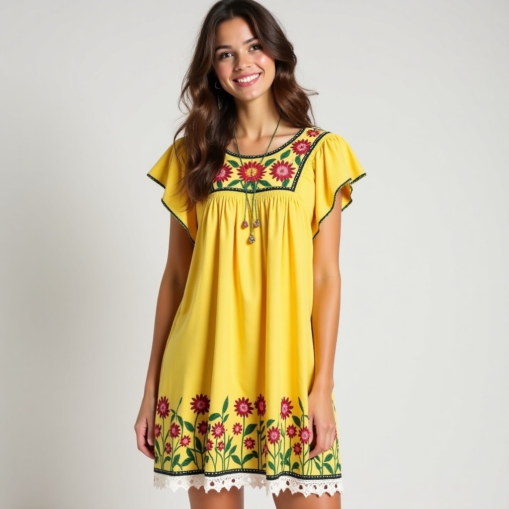 Bohemian Wild Garden Blossom Dress