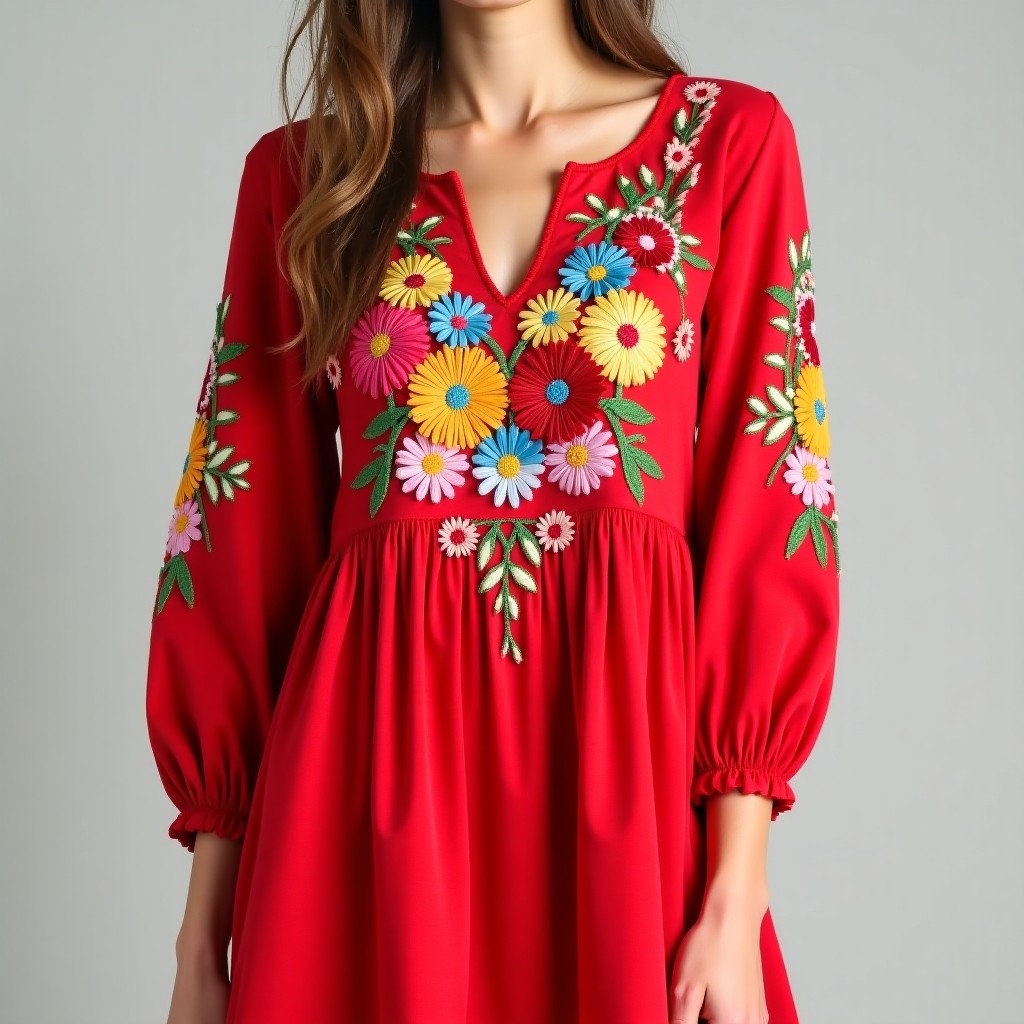 Bohemian Wildflower Meadow Maxi Dress