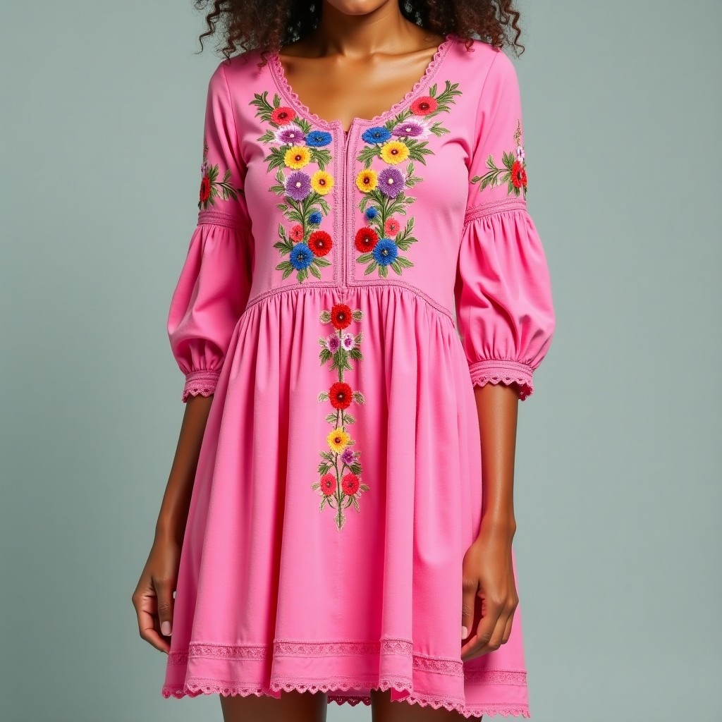 Boho Free-Spirit Meadow Floral Maxi Dress