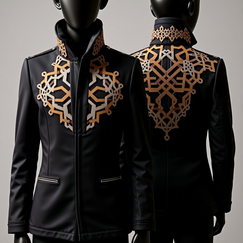 Fancy Ornamental Front Embroidered Jacket