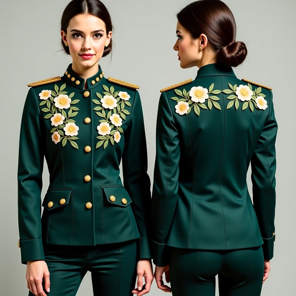 Royal Ornamental Vine Jacket Dress