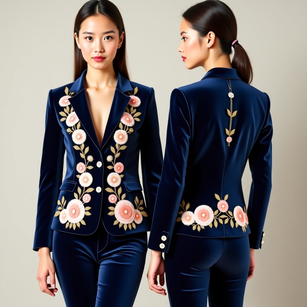 Designer Ornamental Embroidery Blazer