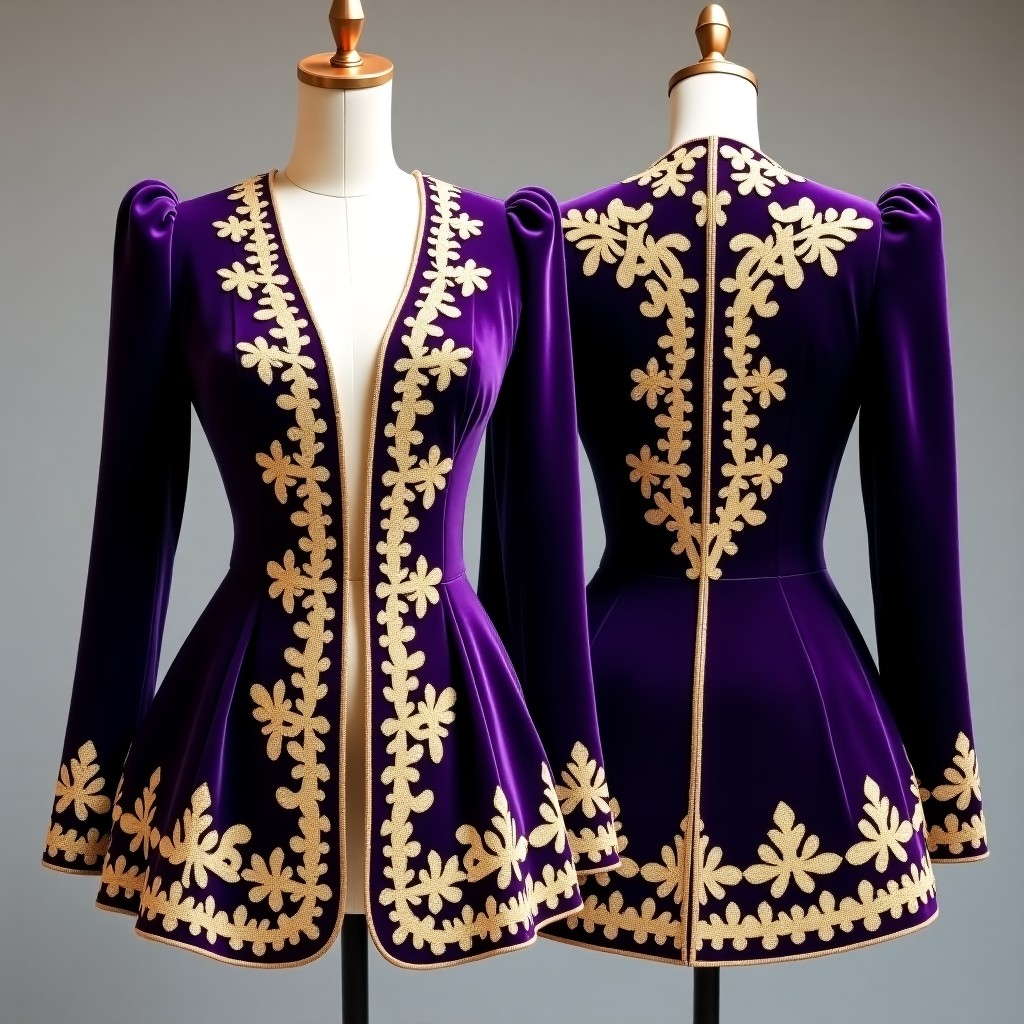 Designer Heritage Vine Embroidered Jacket