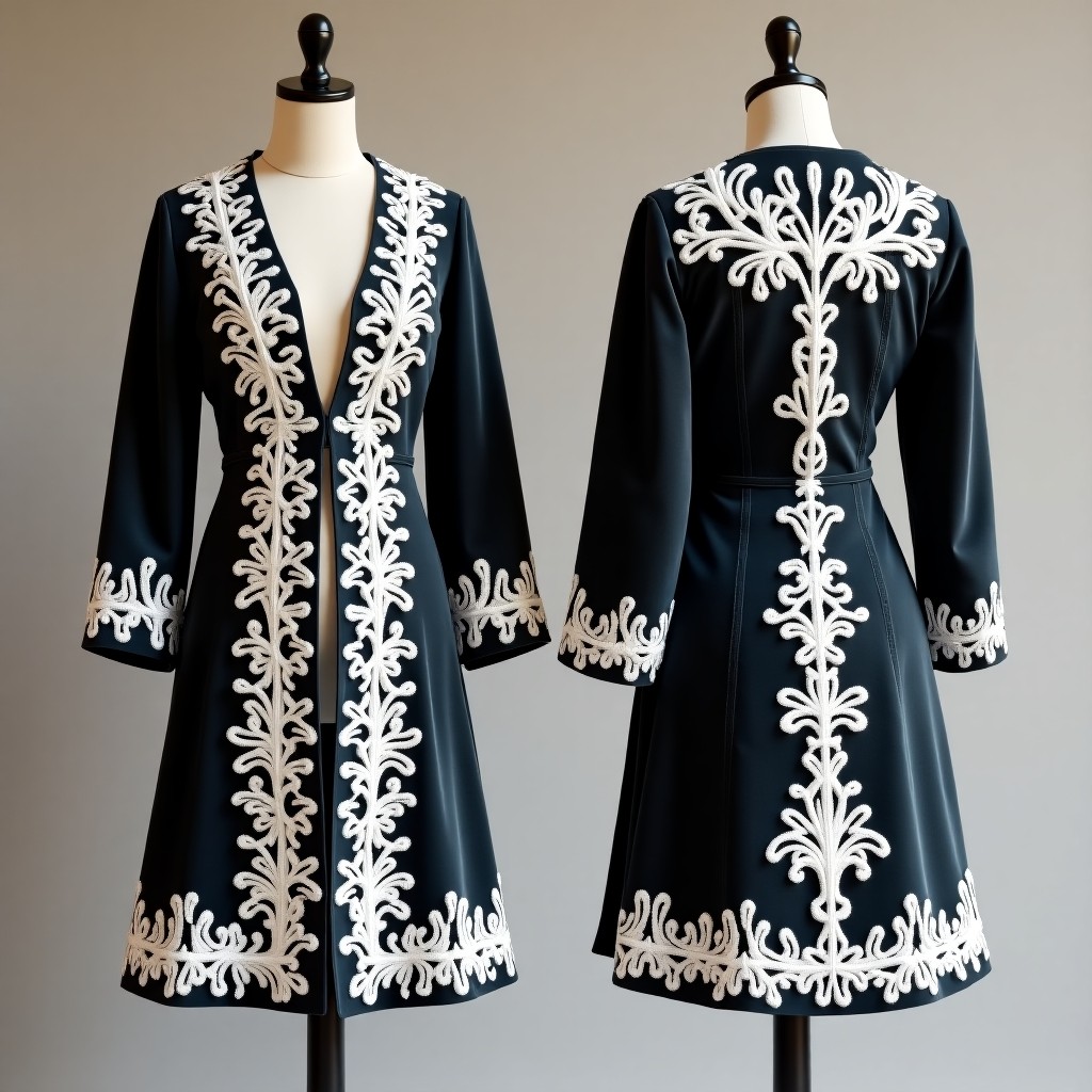 Elegant Heritage Embroidered Formal Jacket
