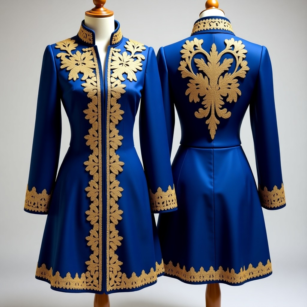 Embroidered Royal Collar Karakou Jacket