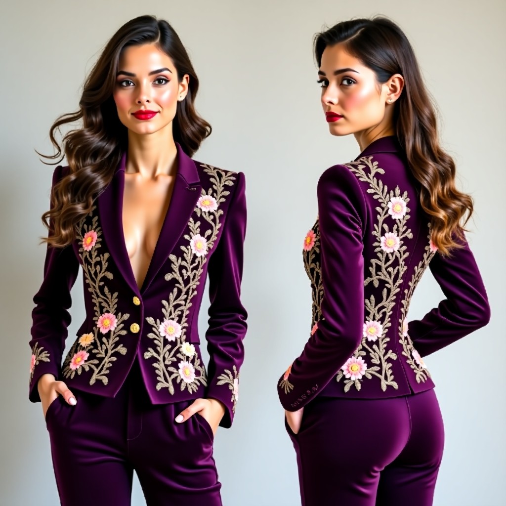 Botanical Luxury Statement Jacket