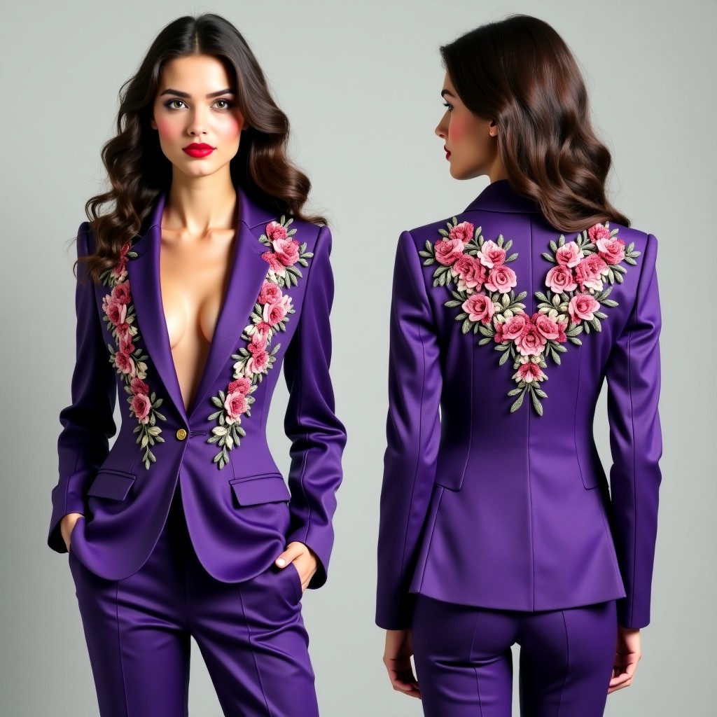 Elegant Floral Cluster Jacket