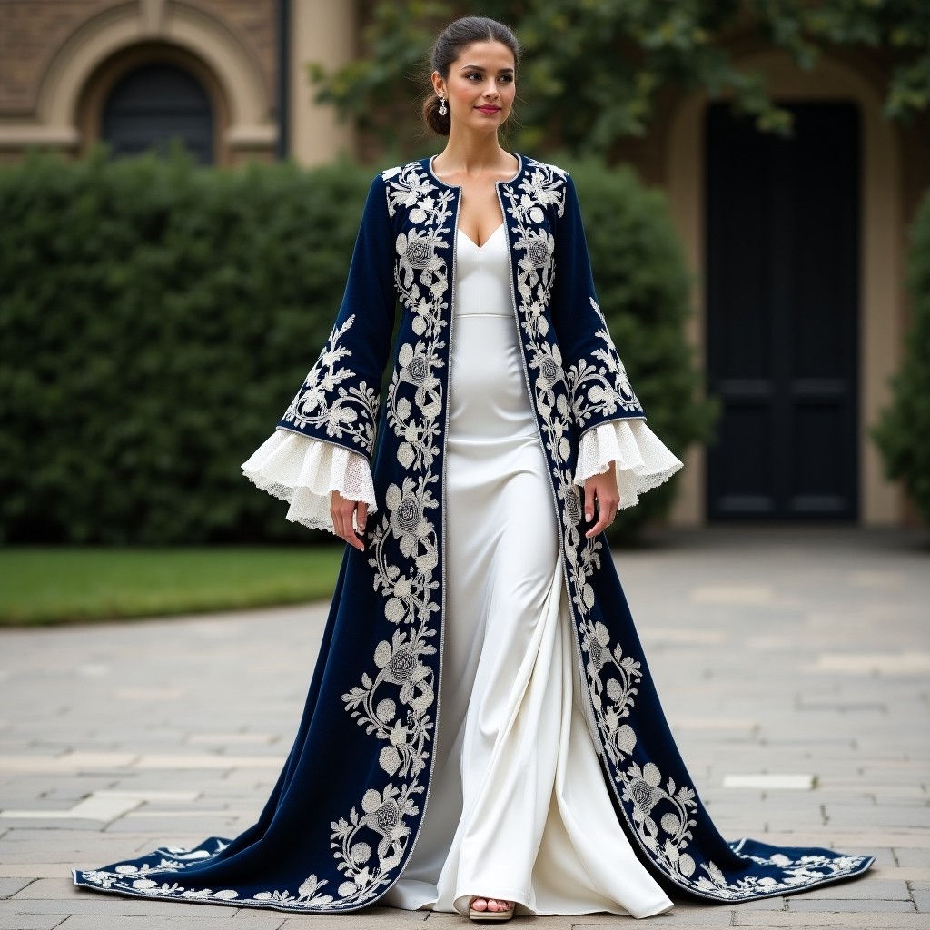 Opulent Moroccan Vinework Fashion Dress