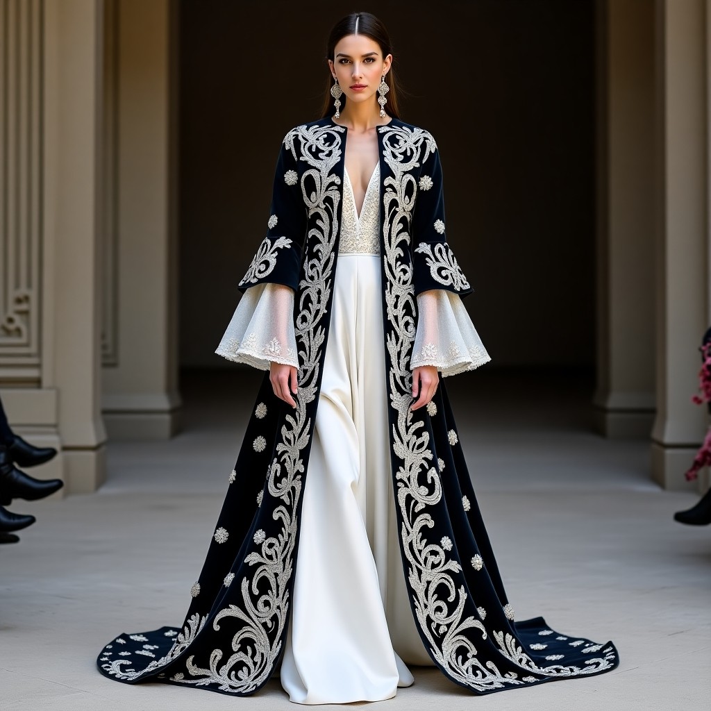 Enchanting Moroccan Vine Garden Dress