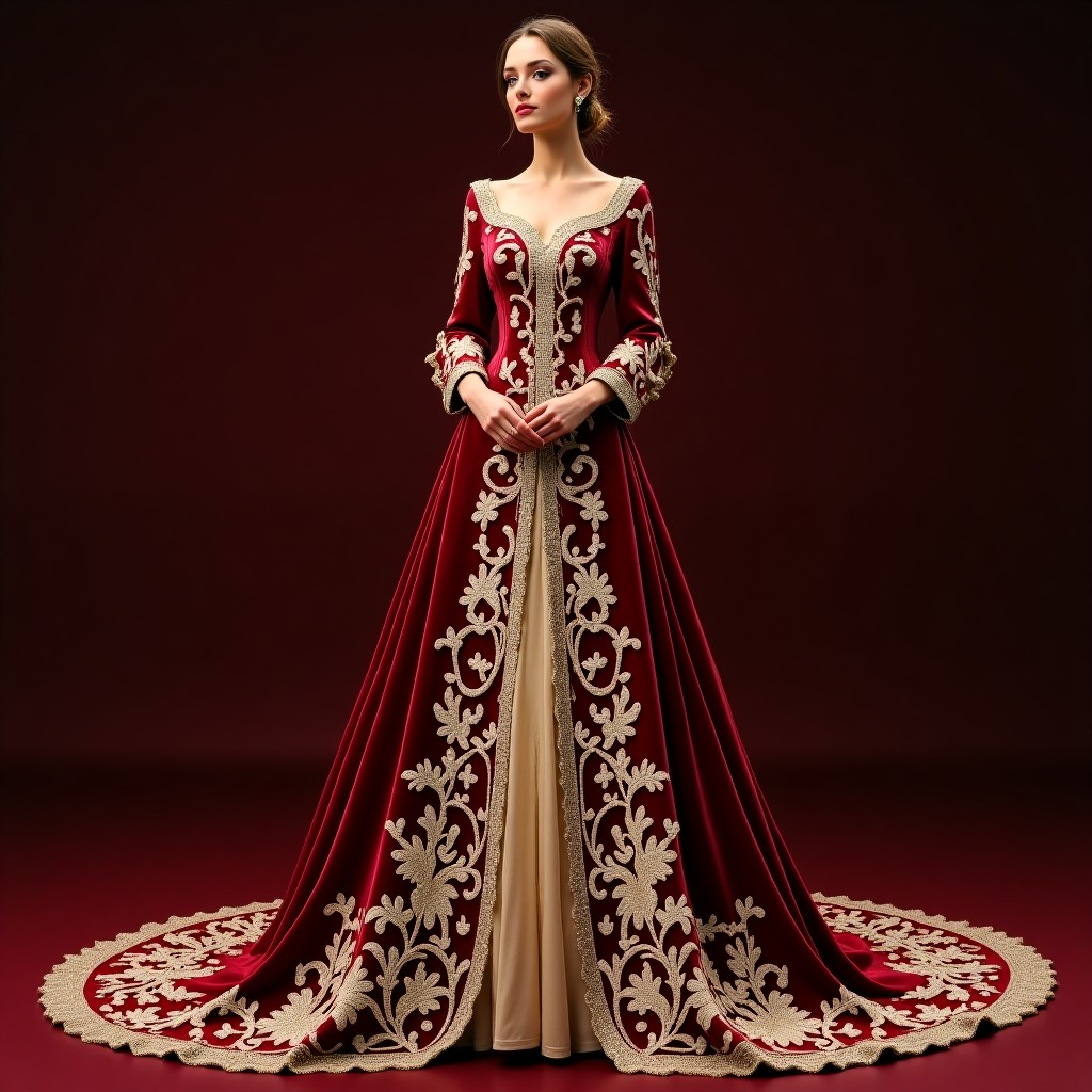 Imperial Macedonian Vine Blossom Dress