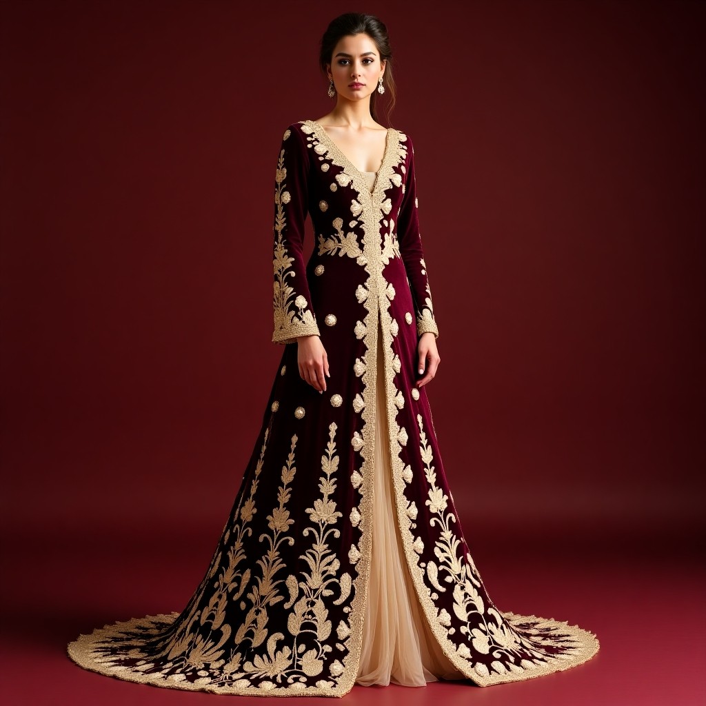 Exquisite Macedonian Heritage Blossom Dress