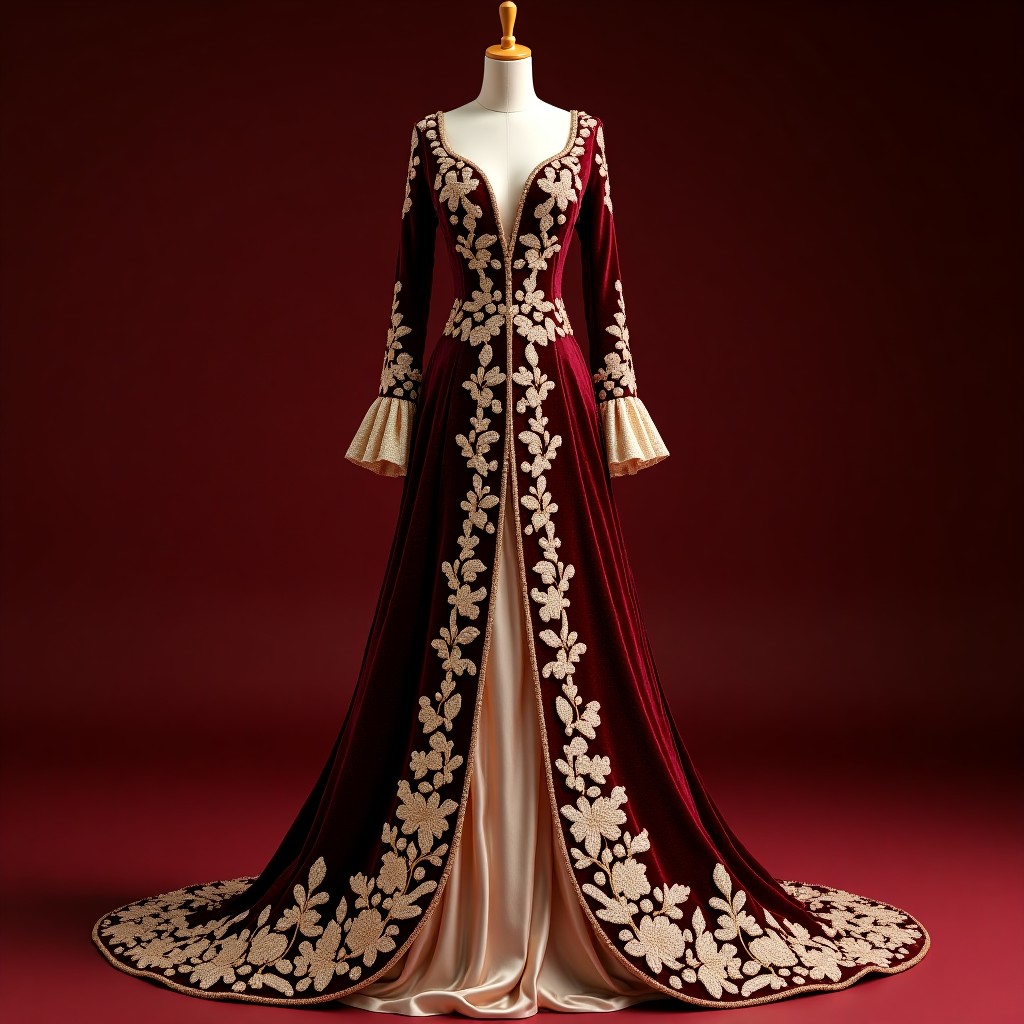 Imperial Macedonian Leaf Heritage Dress