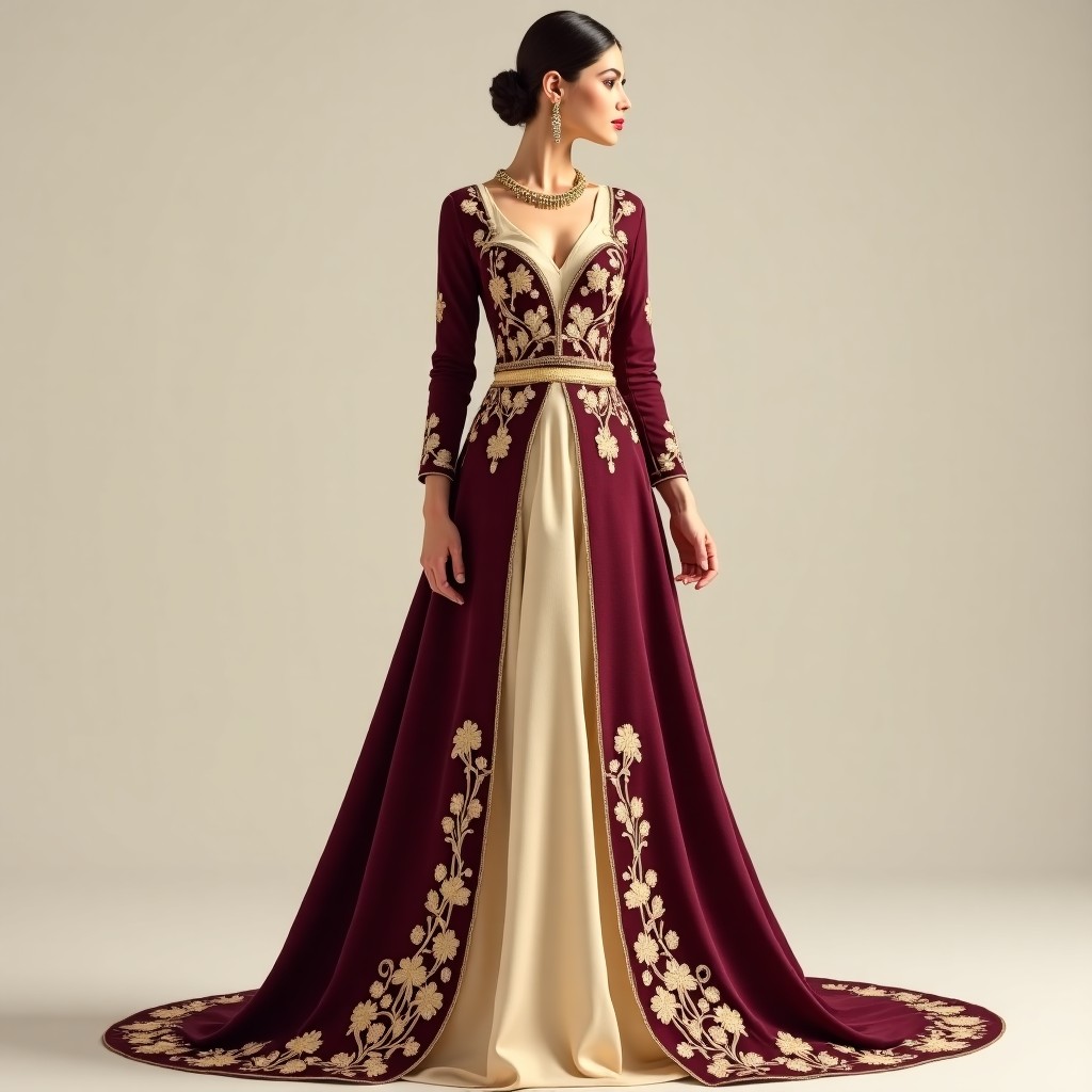 Ornate Floral MACEDONIAN FOLK DRESS