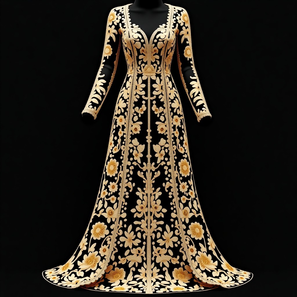 Royal Botanical Heritage Ball Gown