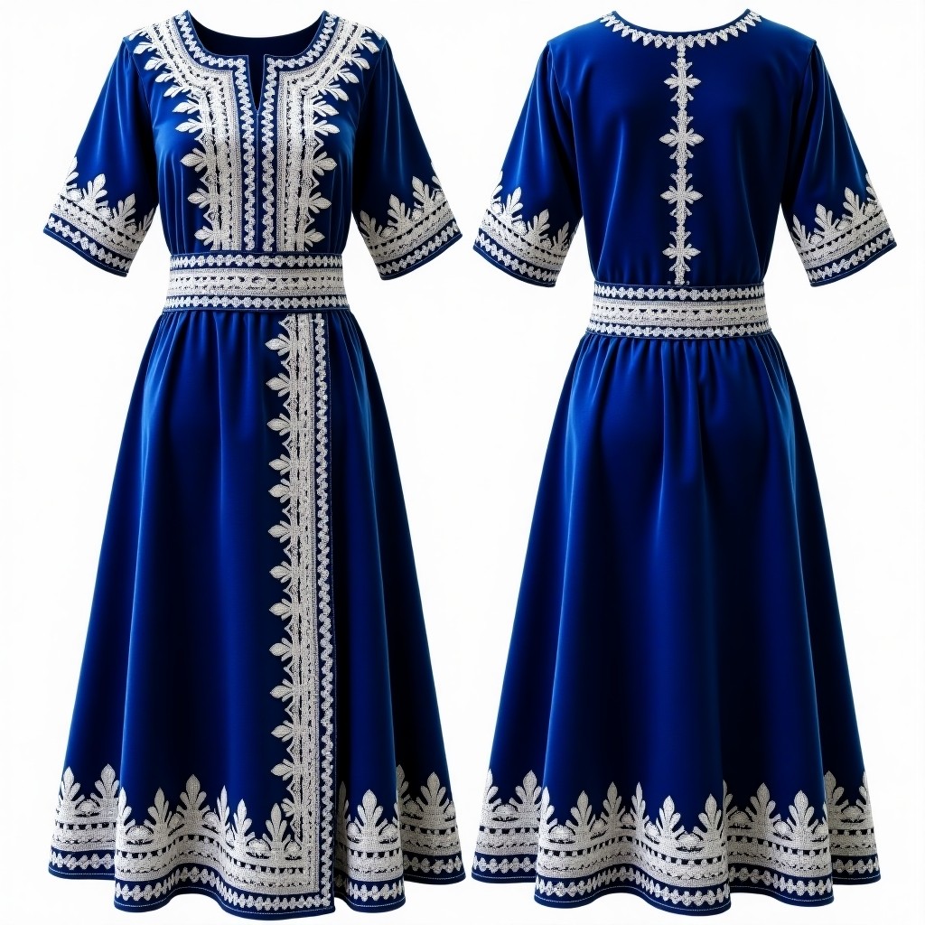 Elegant Women's Jacket with Full-Length Floral Embroidery